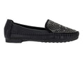 Zapato Mocasín ROZE Negro con Pedrería para Mujer