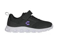 Tenis Charly Light Sport Negro y Lila para Niña