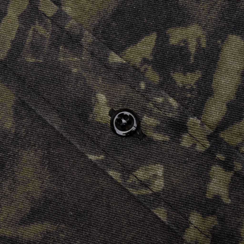 Osetar Boot Print Overshirt Washed Black