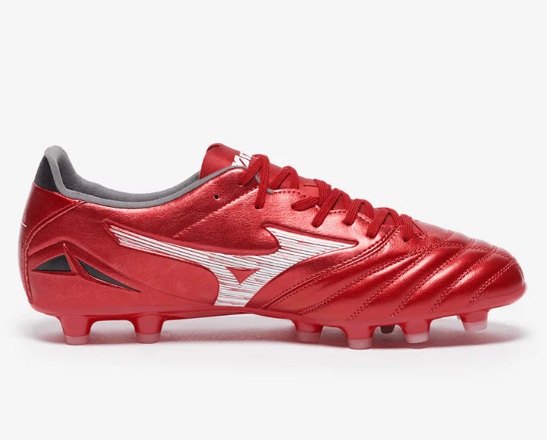Mizuno Morelia Neo IV Pro FG Firm Ground Soccer Cleats Red White