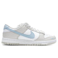 Womens Dunk Low White Light Armory Blue Light Bone