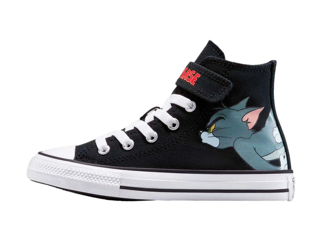 Tenis Converse Chuck Taylor All Star Hi Tom Jerry Negro para Niño