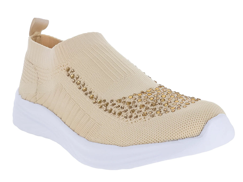 Tenis Nomadas Casuales Beige Hueso para Mujer
