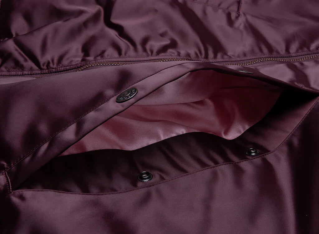 Technical Bomber Jacket Burgundy