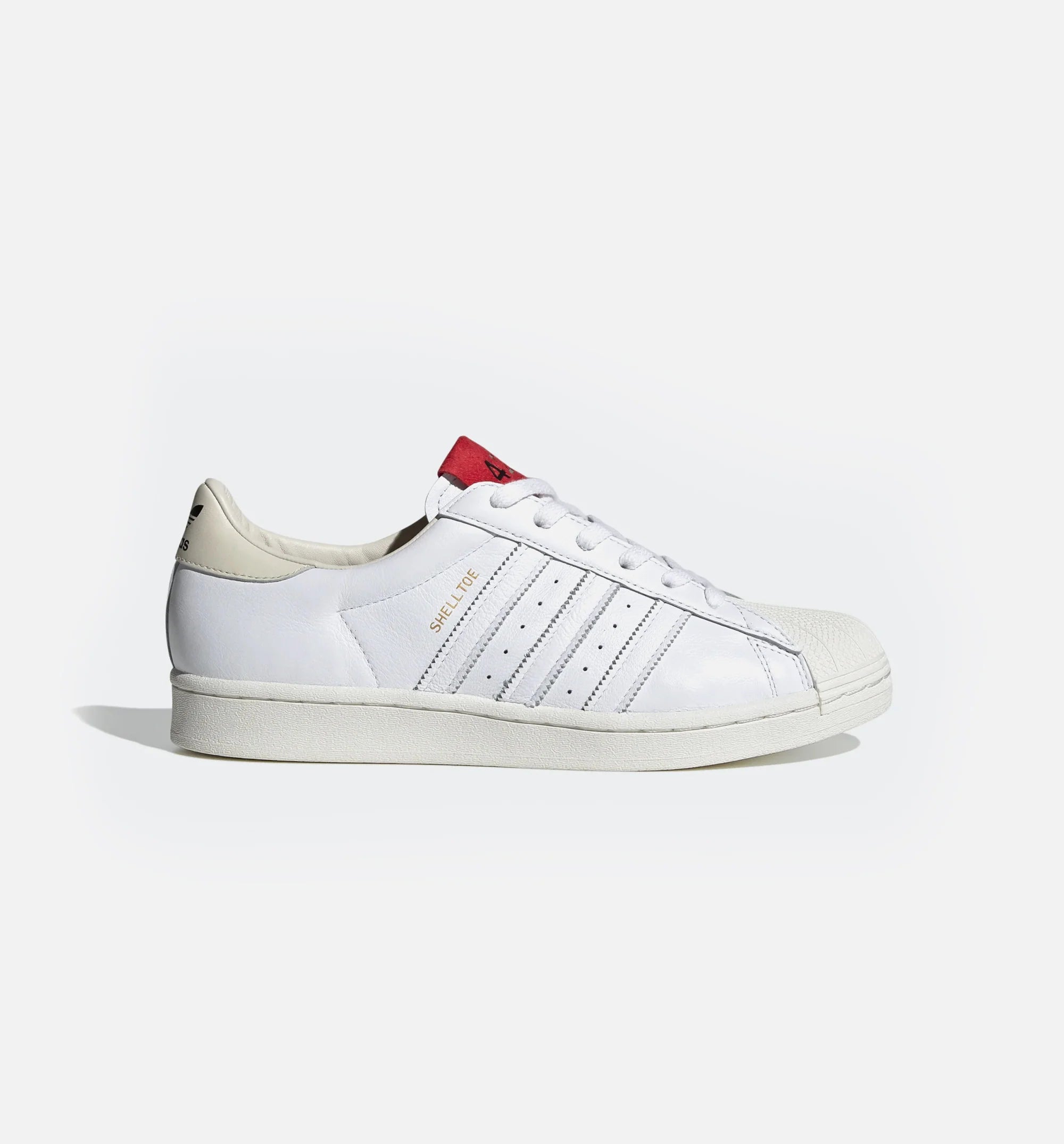 424 Shell Toe Mens Lifestyle Shoe White Red