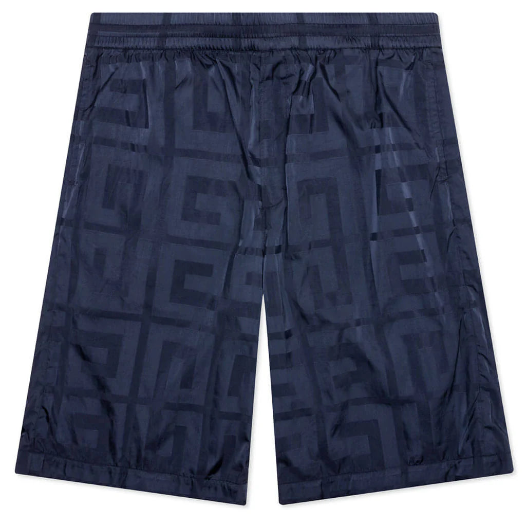4G Shiny Bermuda Shorts Navy