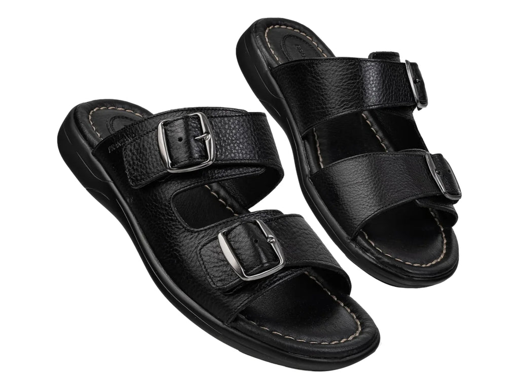 Sandalias Brantano de Vaqueta Negro Riviera para Hombre