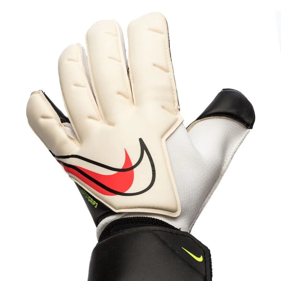 Nike Vapor Grip3 Goalkeeper Gloves White Black Bright Crimson