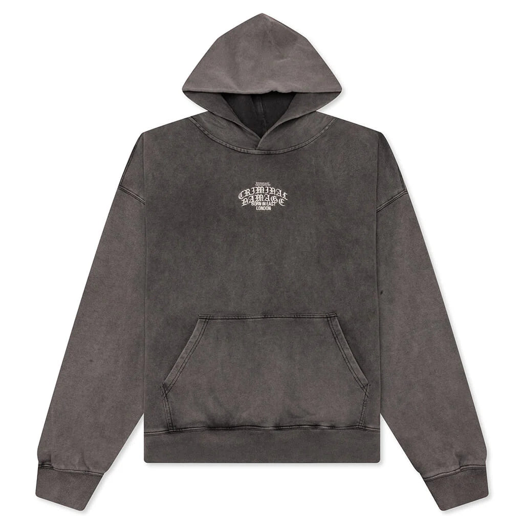 Logo Mania Hood Washed Grey