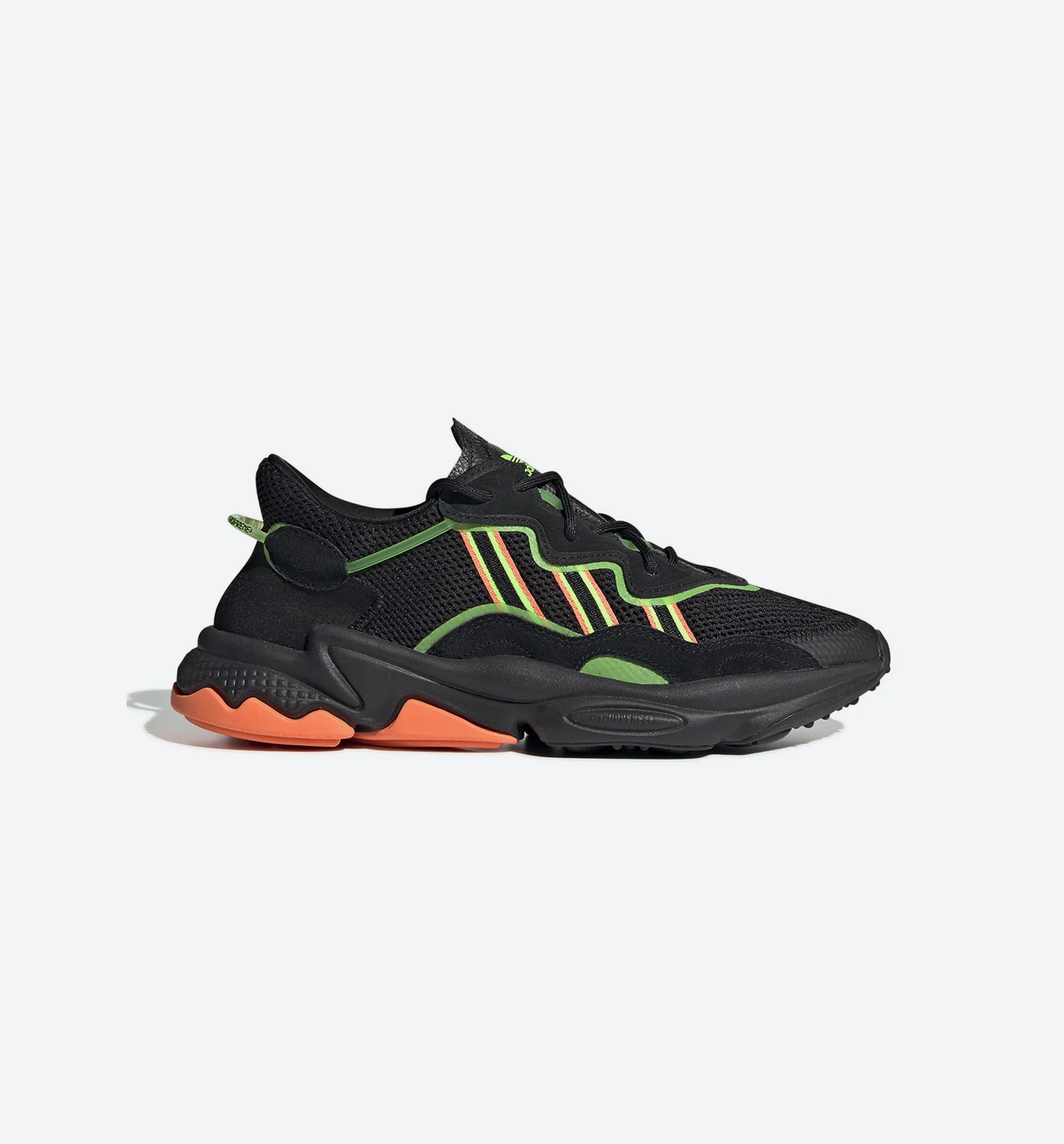Ozweego Mens Running Shoe Black Green Orange