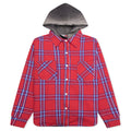 Flannel Quilt Shirt Jacket Red