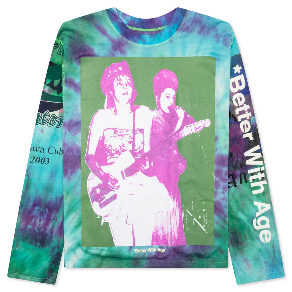 Encore Tie Dye Reversible L S Tee Multi