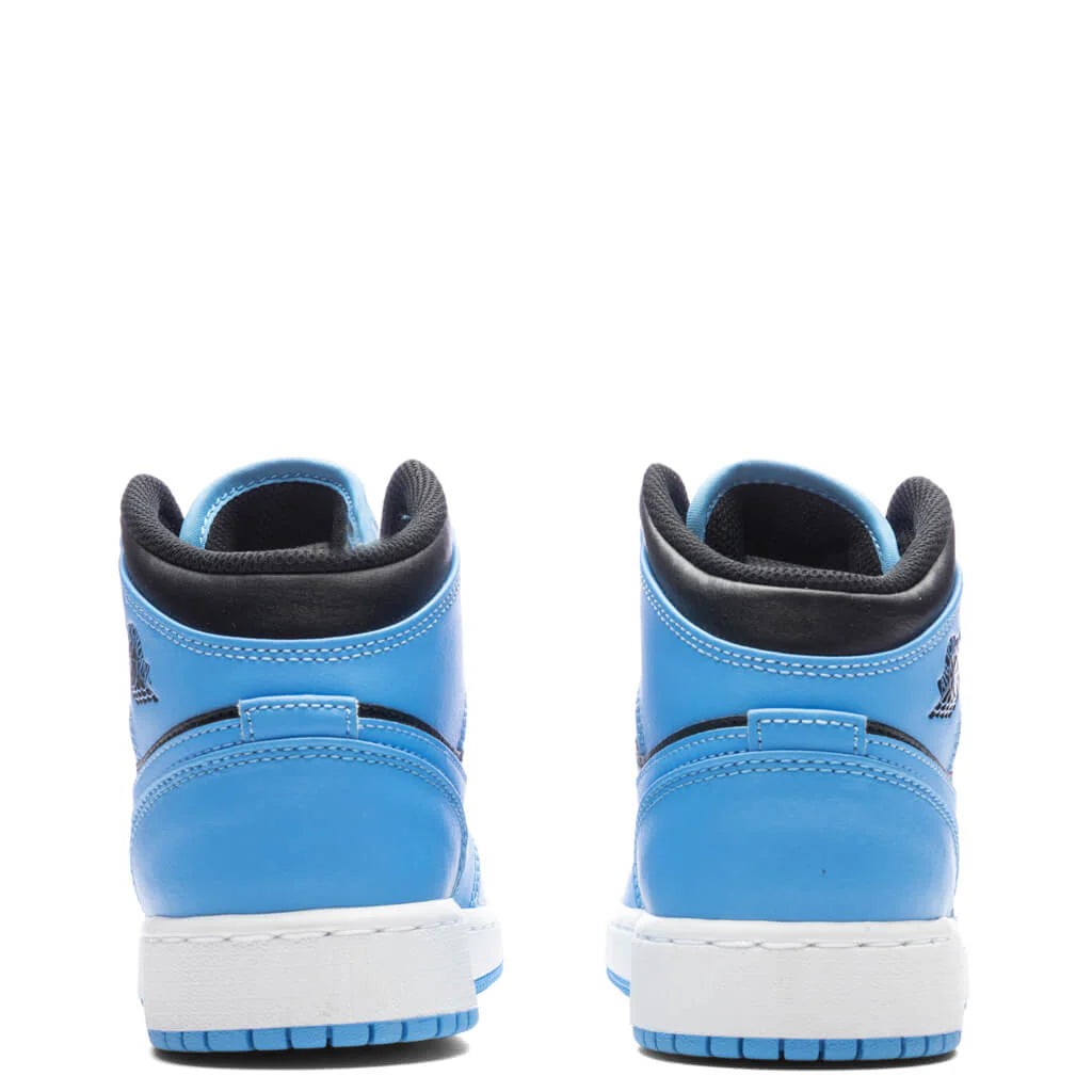 Air Jordan 1 Mid GS University Blue Black White