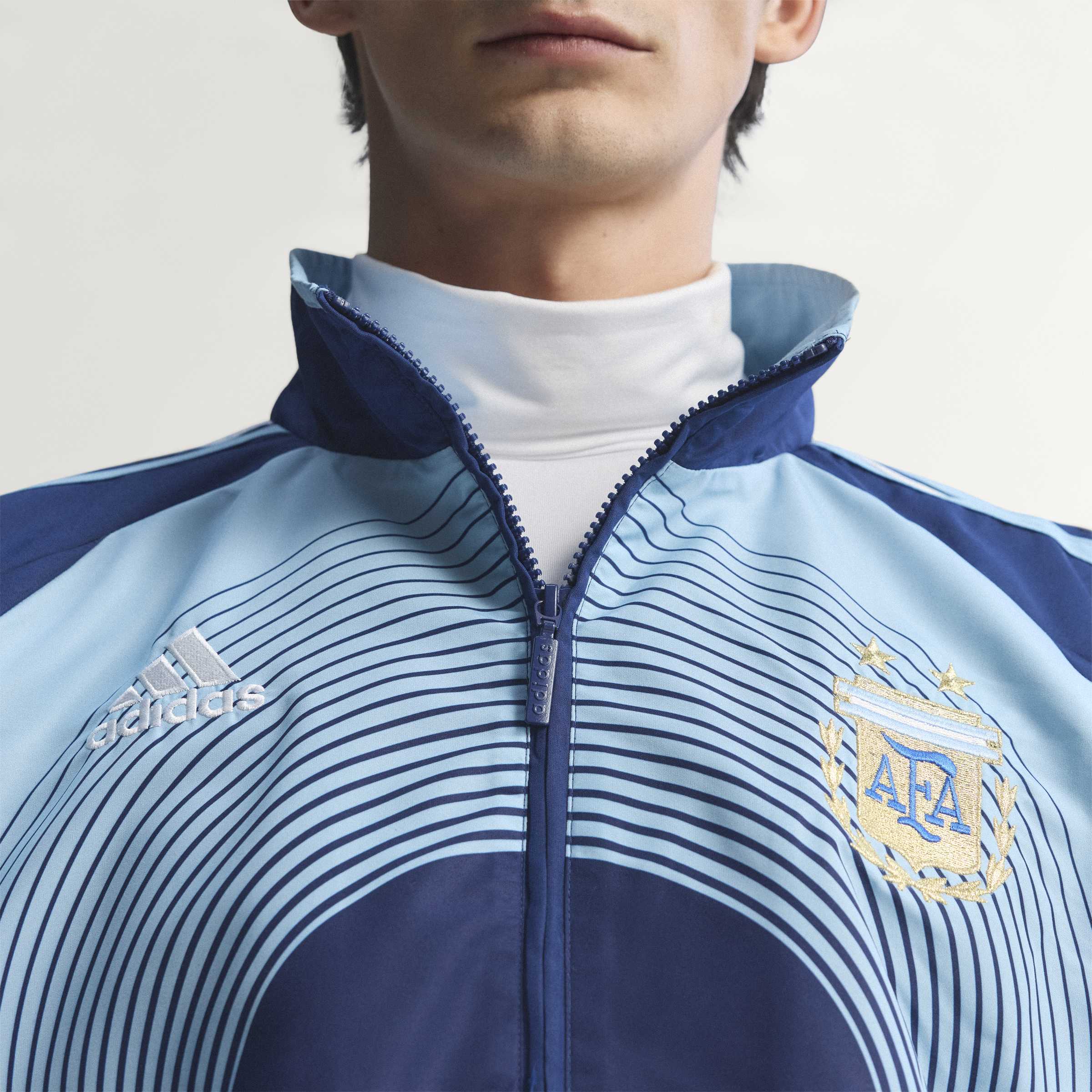 adidas Argentina Away 2006 Mens Track Top Dark Blue