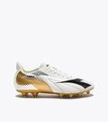 Diadora Maximus Elite LT Womens SLP12 Firm Ground Soccer Cleats White Gold