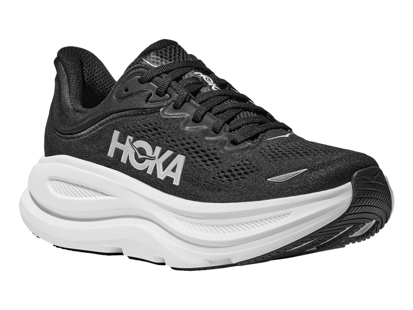Tenis HOKA Bondi 9 Negro con Blanco para Hombre