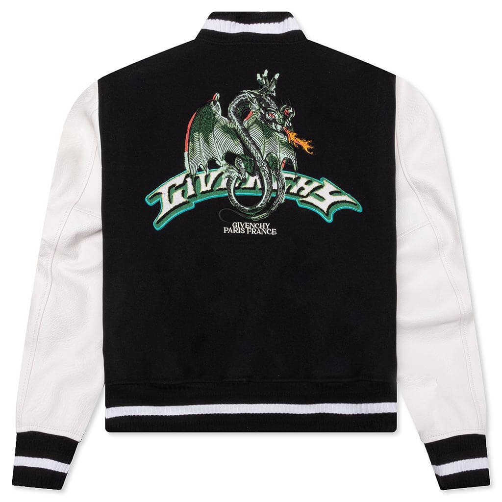 Varsity Jacket Black White