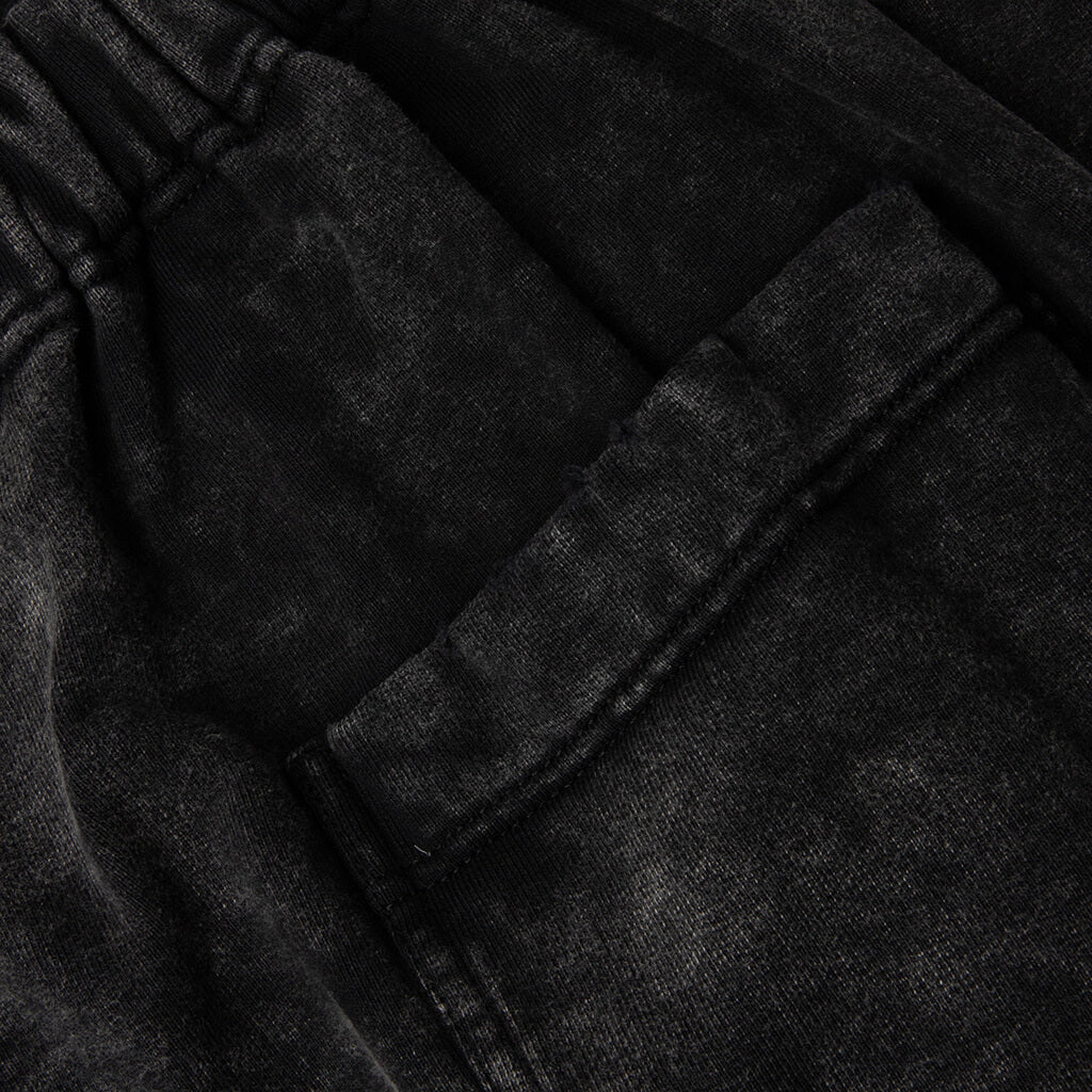 Sweat Pants Combined Cargo Pants Black