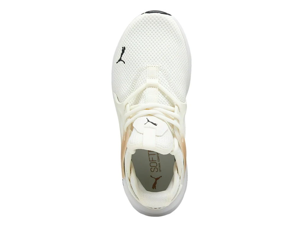 Tenis PUMA Softride Enzo Evo Blanco y Dorado para Mujer