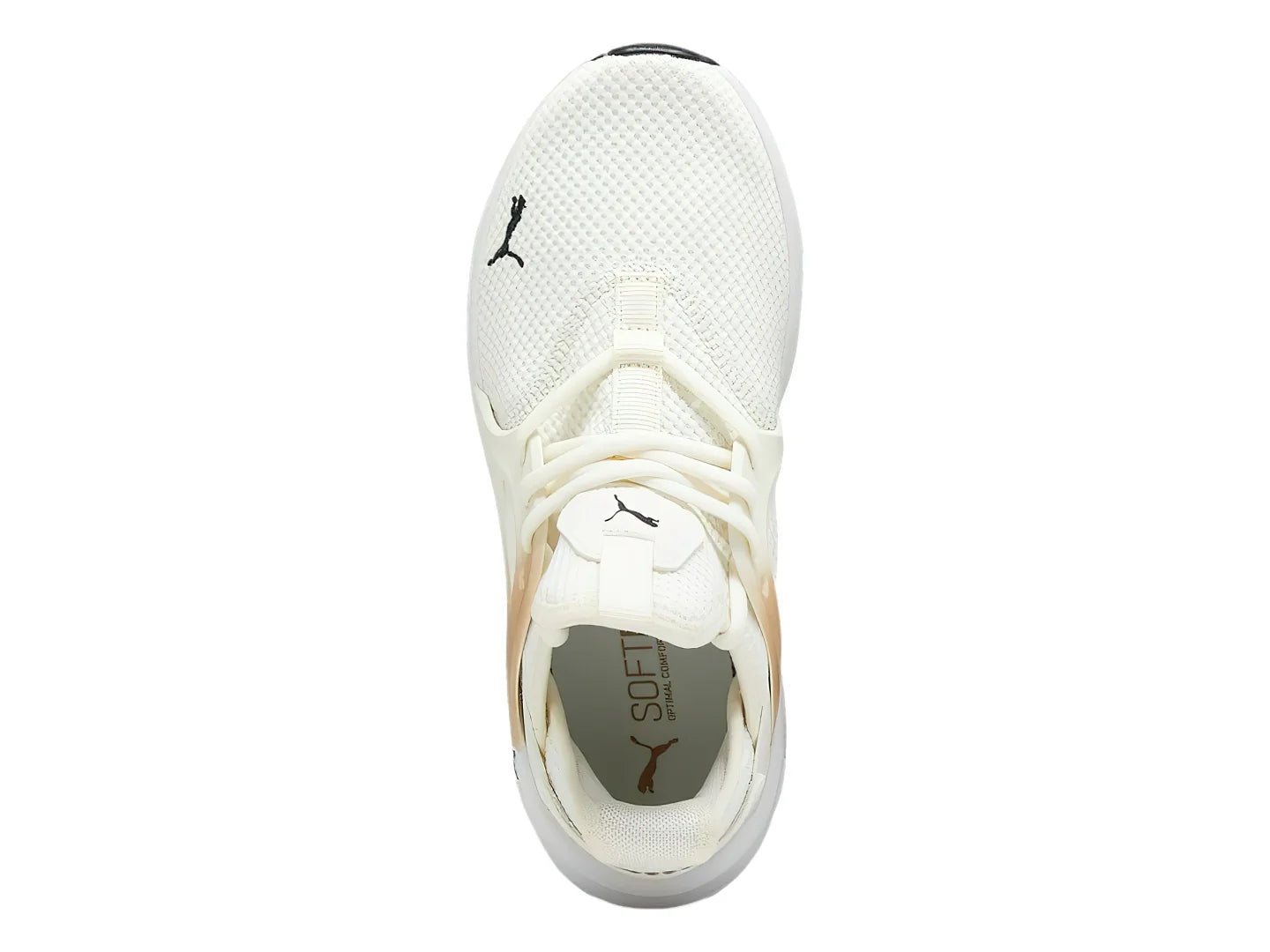 Tenis PUMA Softride Enzo Evo Blanco y Dorado para Mujer