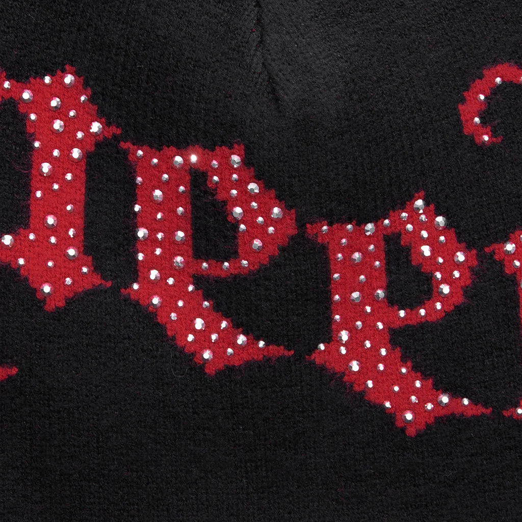 OG Logo Studded Beanie Black Red