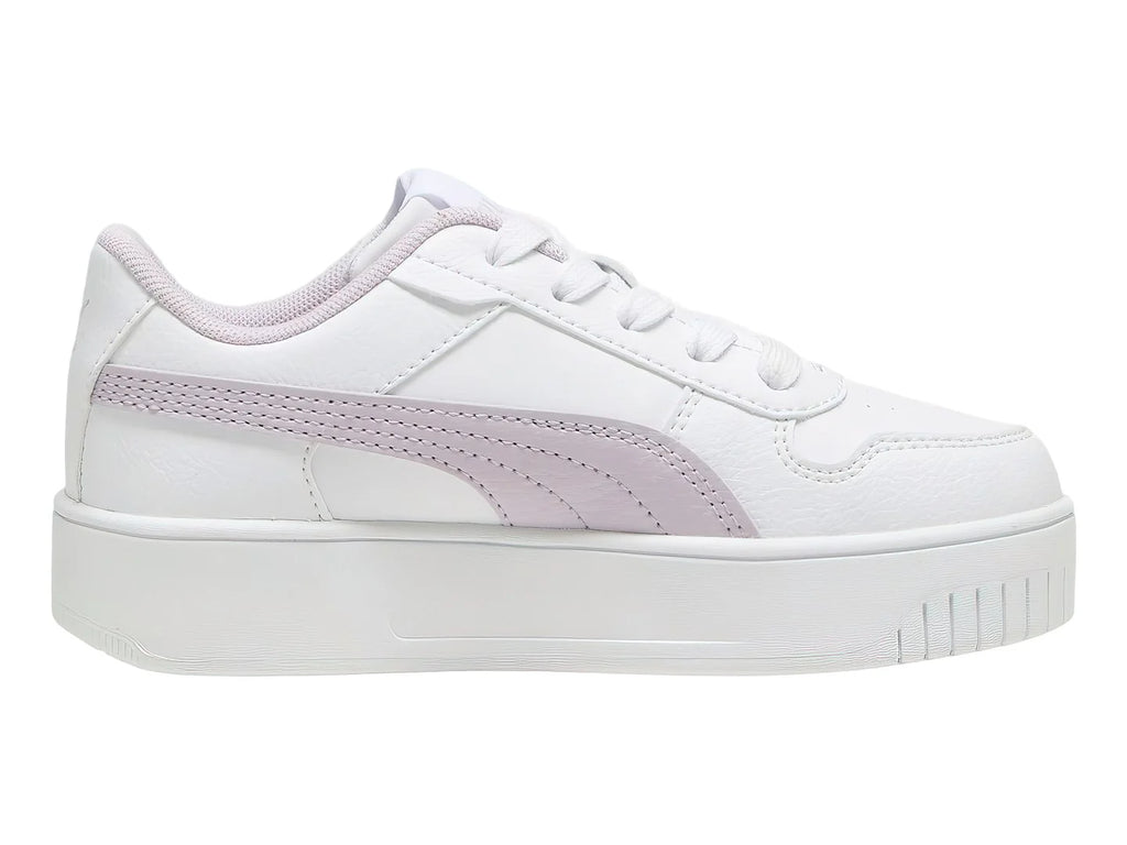 Tenis PUMA Carina Street Blanco y Morado para Niña