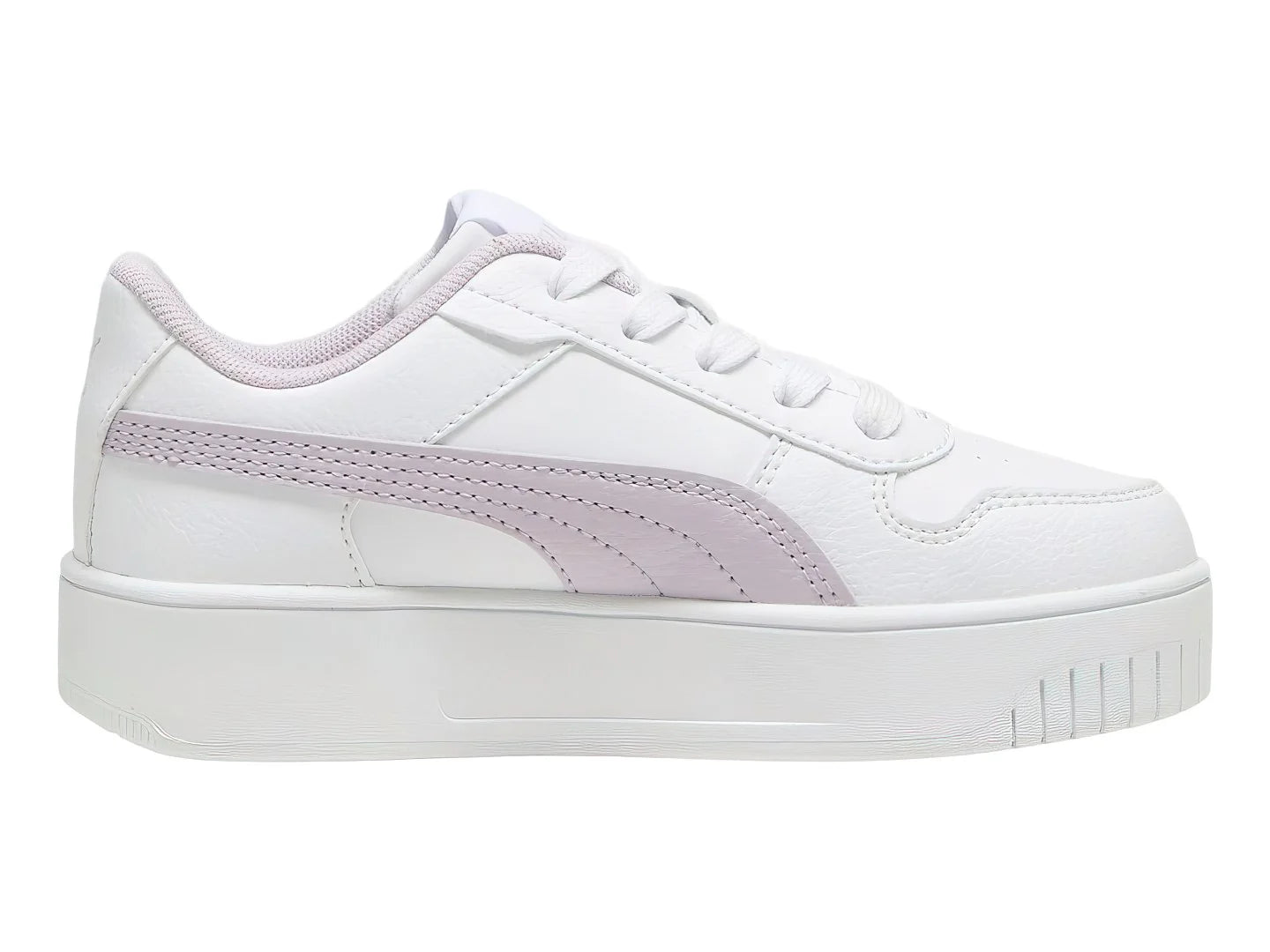 Tenis PUMA Carina Street Blanco y Morado para Niña