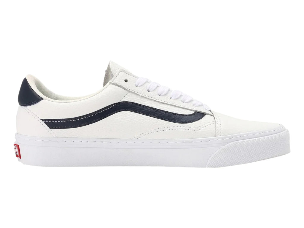 Tenis Vans Old Skool Lux Blancos y Azul Marino Unisex
