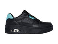 Tenis Skechers One Court Negro con Turquesa para Mujer