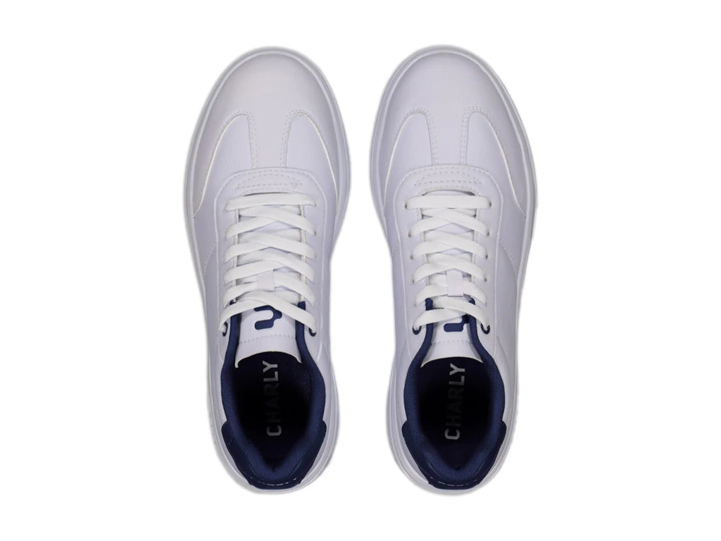 Tenis Charly Blanco y Azul Marino para Hombre