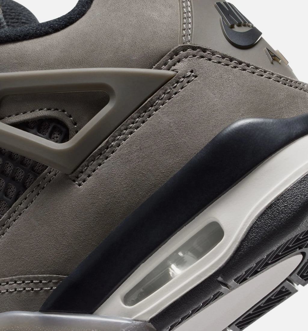 Air Jordan 4 Retro Cave Stone And Black Grade School Lifestyle Shoe Cave Stone Black Moon Particle