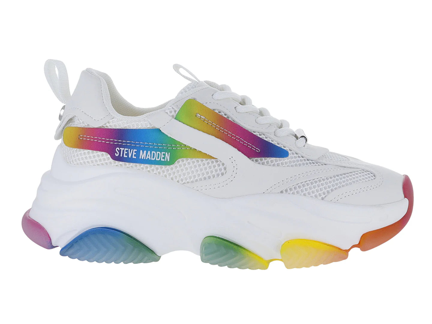 Tenis Steve Madden Posses Blanco Multicolor para Mujer
