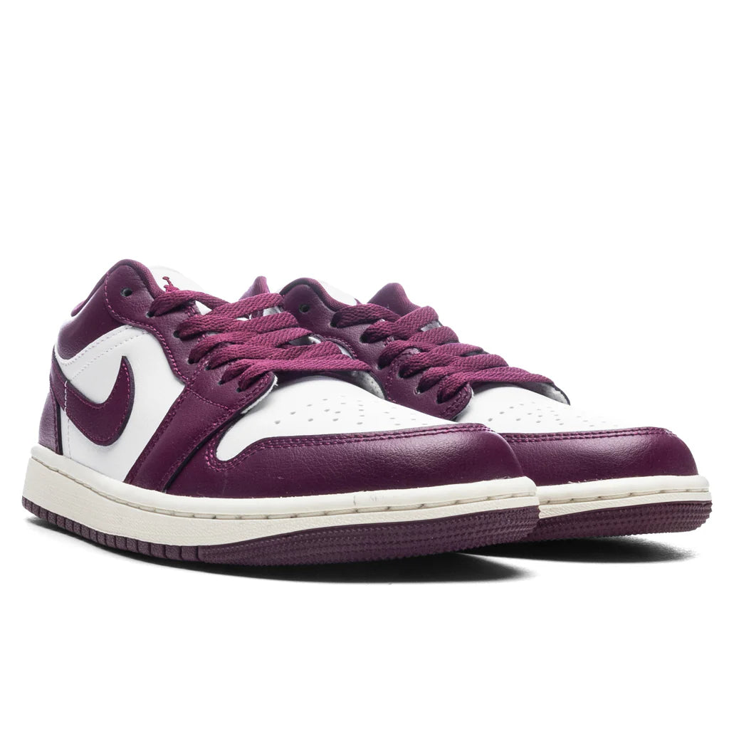 Womens Air Jordan 1 Low White Bordeaux Sail