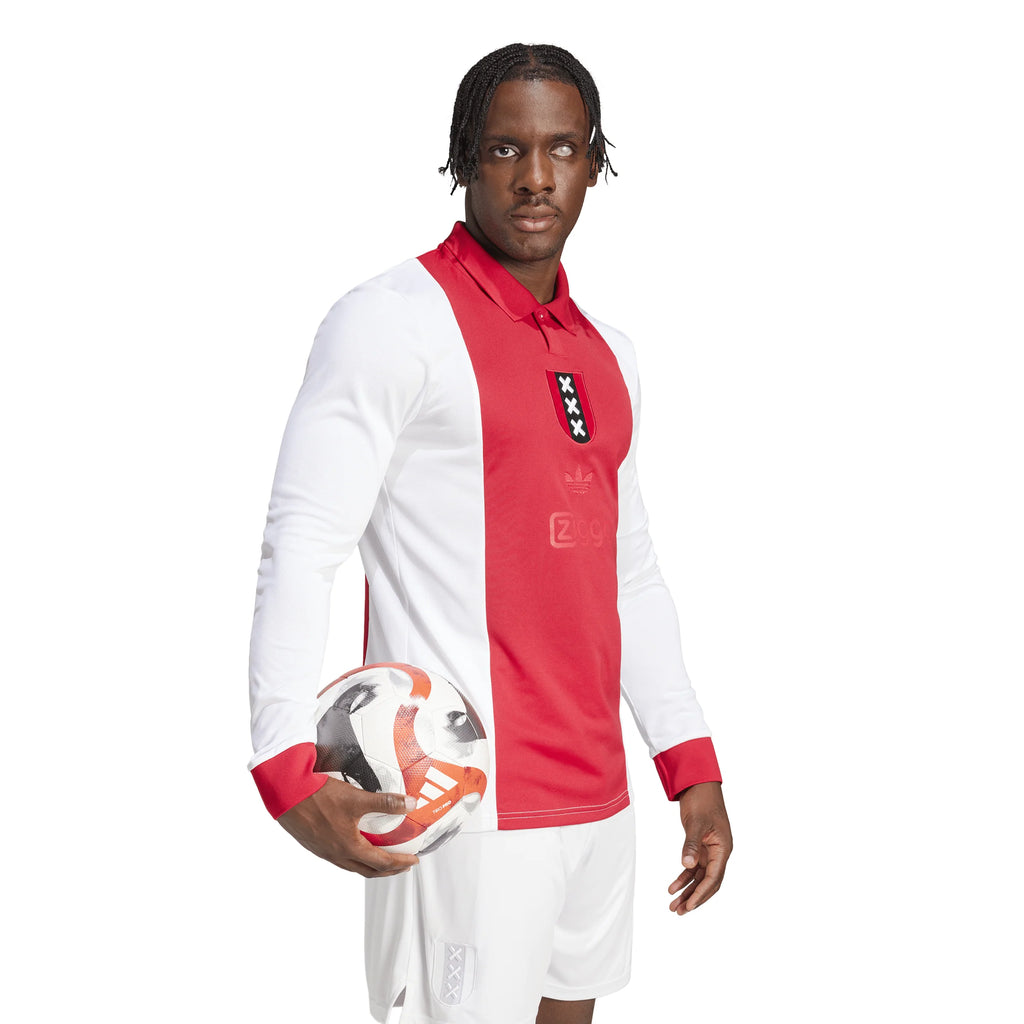 adidas Mens Ajax Amsterdam Anniversary 125 Jersey 25 White