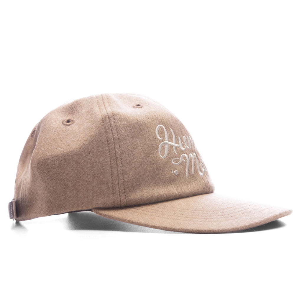 6 Panel Wool Cap Beige