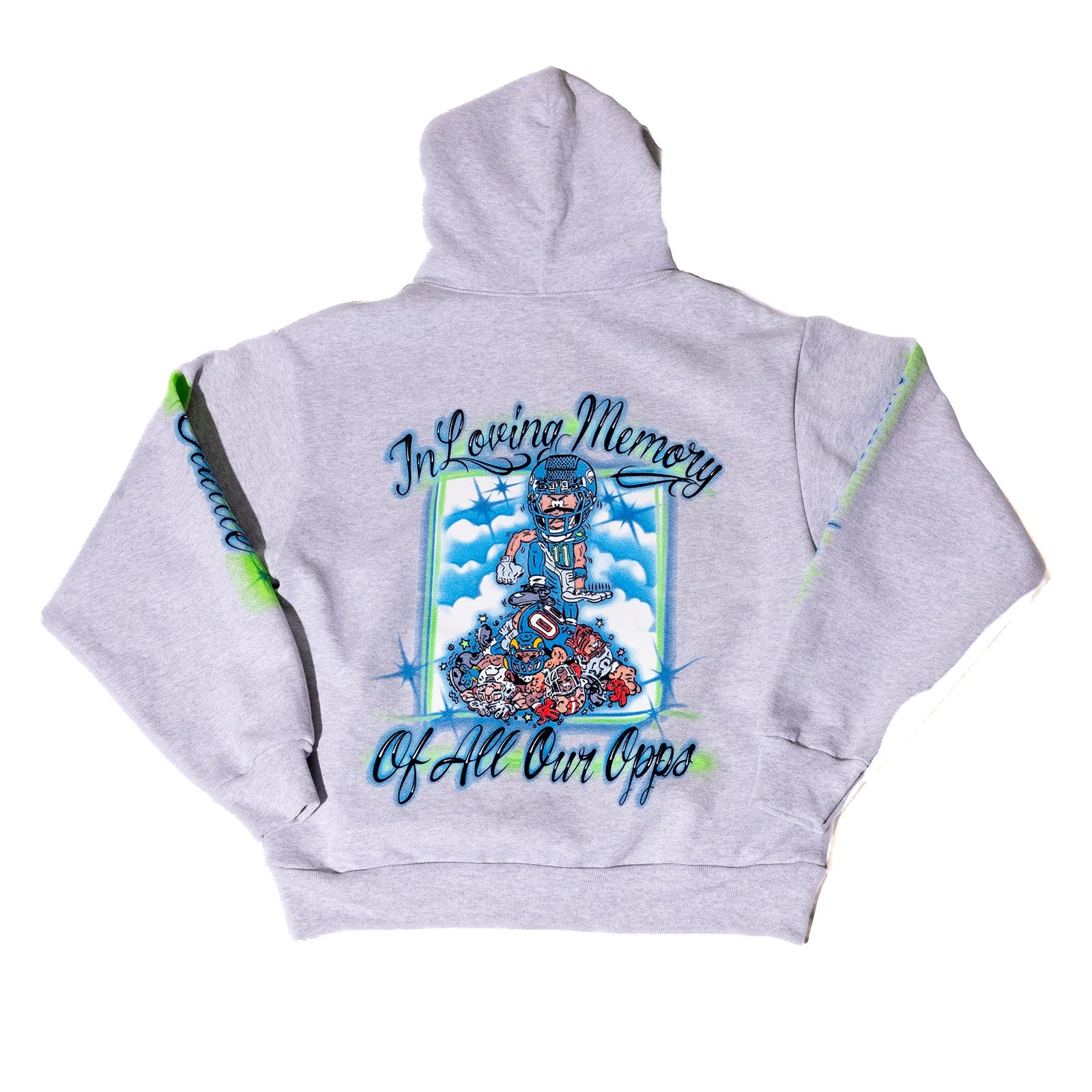 HOMETEAM BIG GAME HOODIE GREY