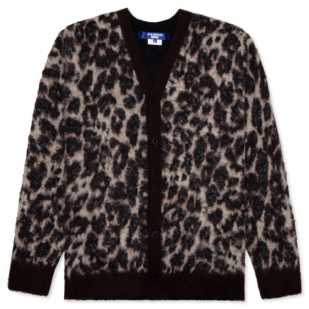 Leopard Cardigan Brown Black