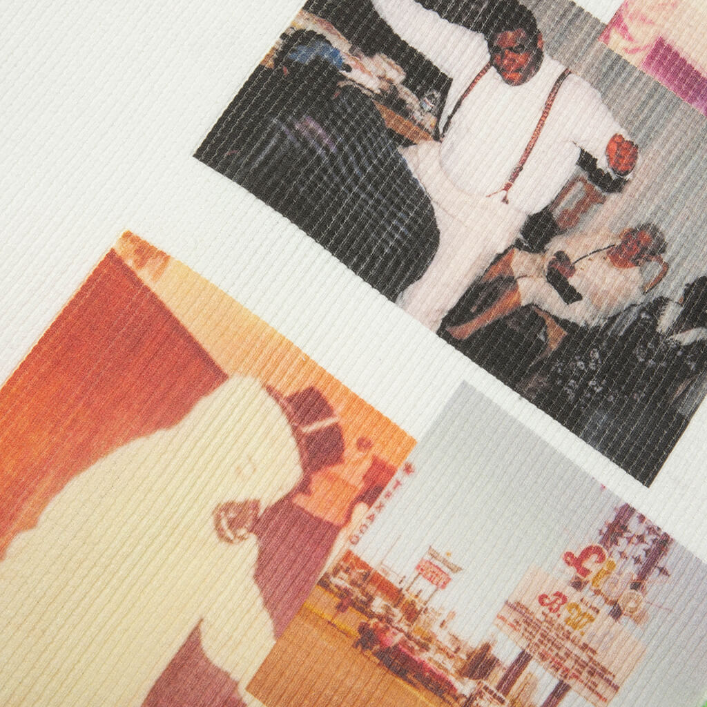 Ricky Waffle Zip Up Hoodie White