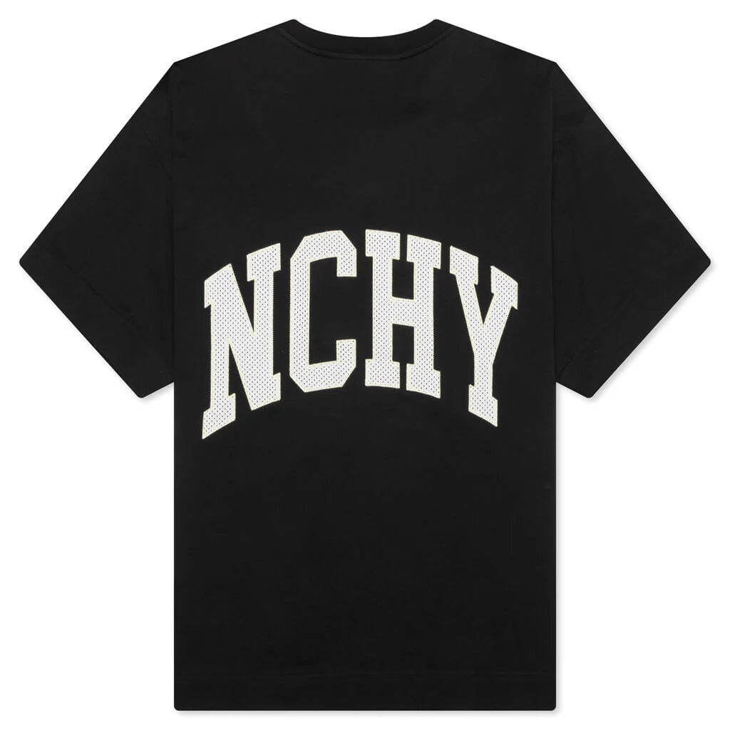 College Boxy Fit T Shirt Black