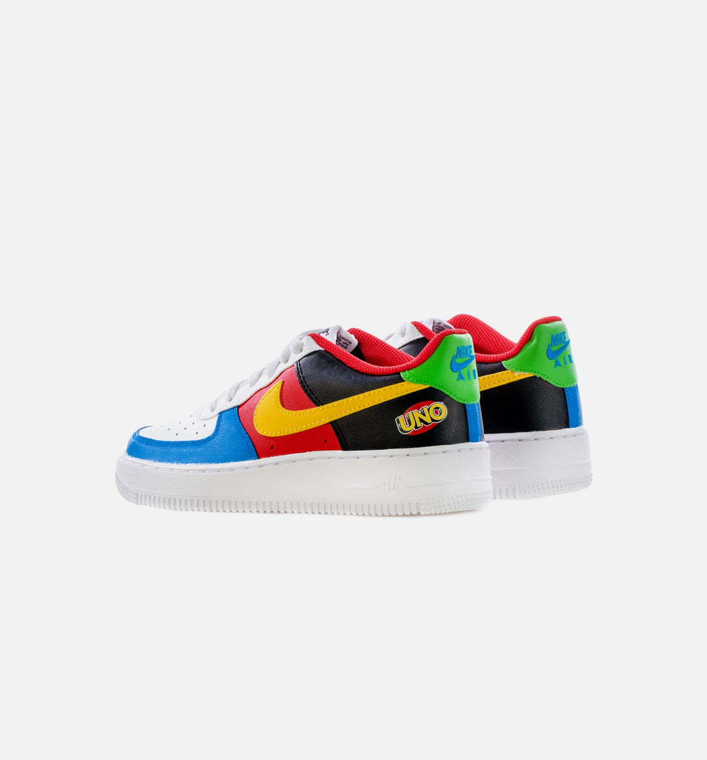 Air Force 1 UNO Grade School Lifestyle Shoe Black Red Multi Free Shipping