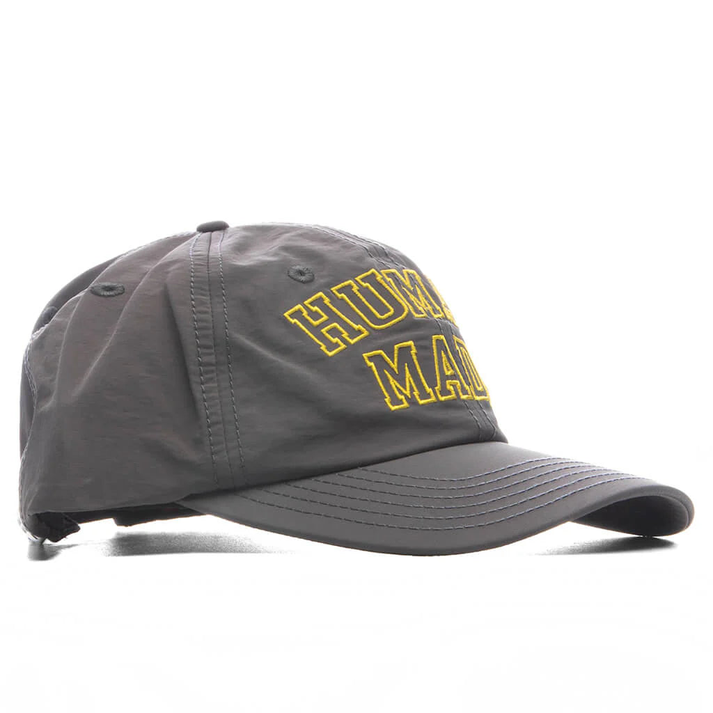 6 Panel Nylon Cap Gray