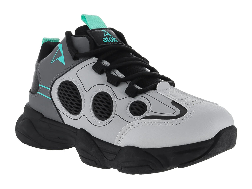 Tenis ATOK Negro Gris para Niño