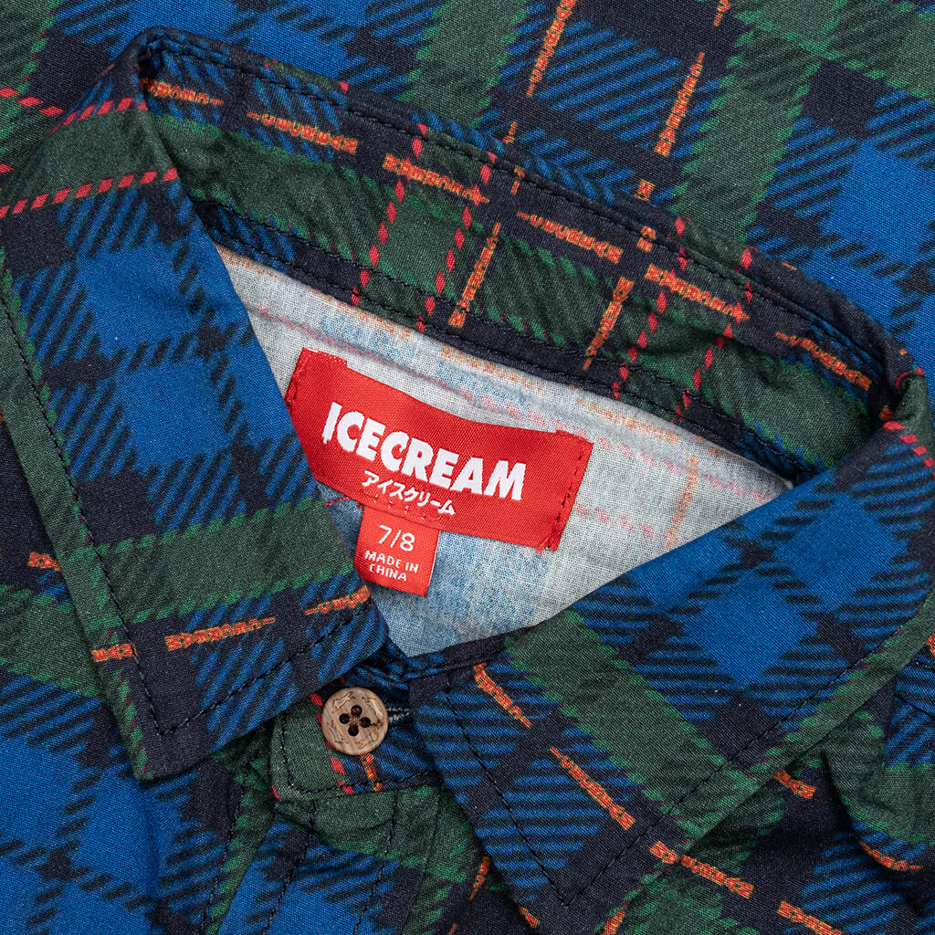 Kids Explore L S Woven Plaid