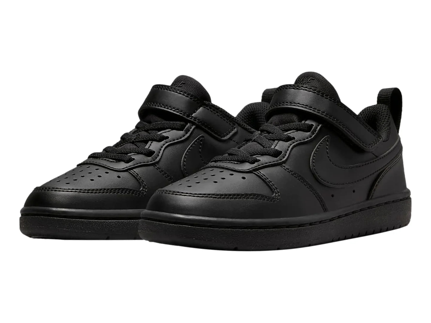 Tenis Nike Court Borough Low Recraft Negros para Niño