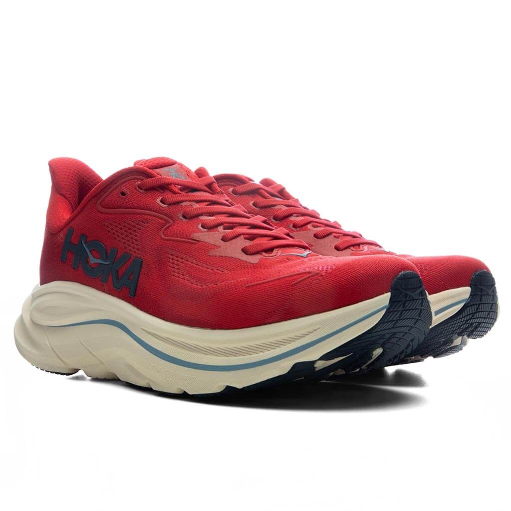 Womens Clifton 10 Vermillion Varsity Navy