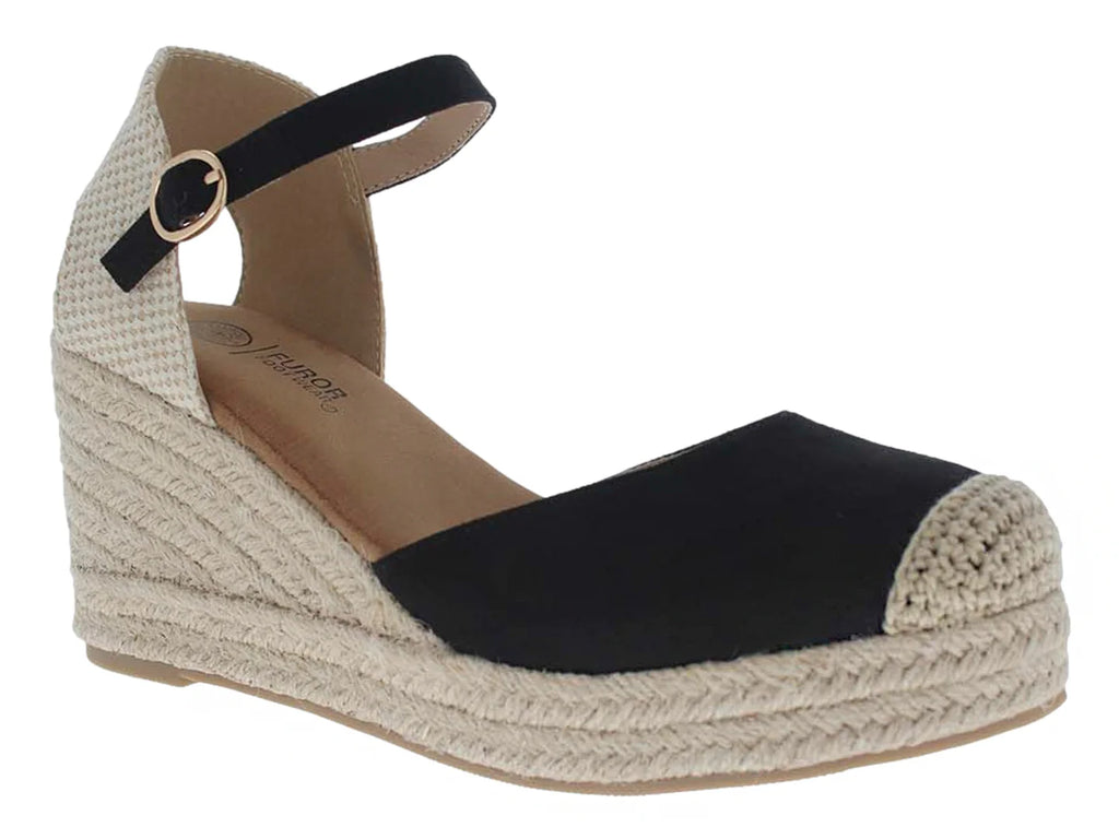 Sandalias Alpargatas Furor Negro para Mujer