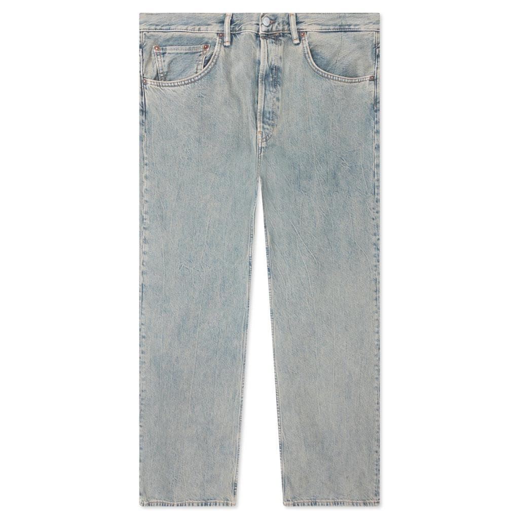 Loose Fit Jeans Blue Beige