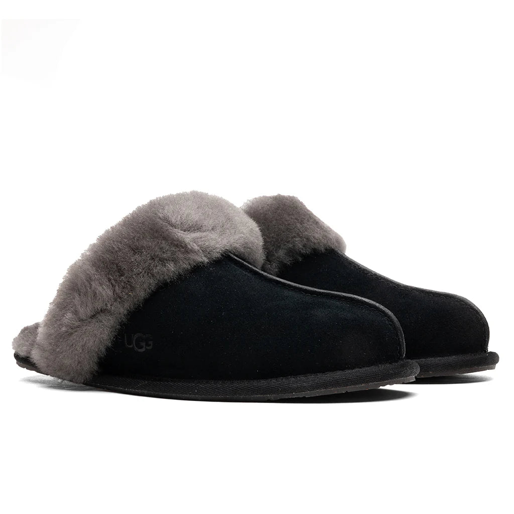 Womens Scuffette II Slipper Black Grey