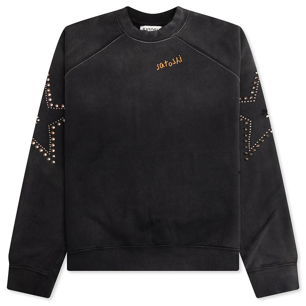 Star Studded Crewneck Black
