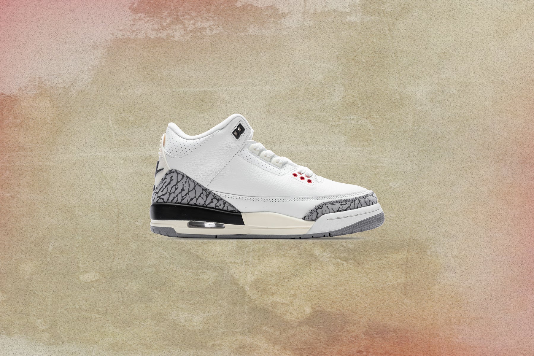 Air Jordan 3 Retro GS White Cement Reimagined Summit White Fire Red
